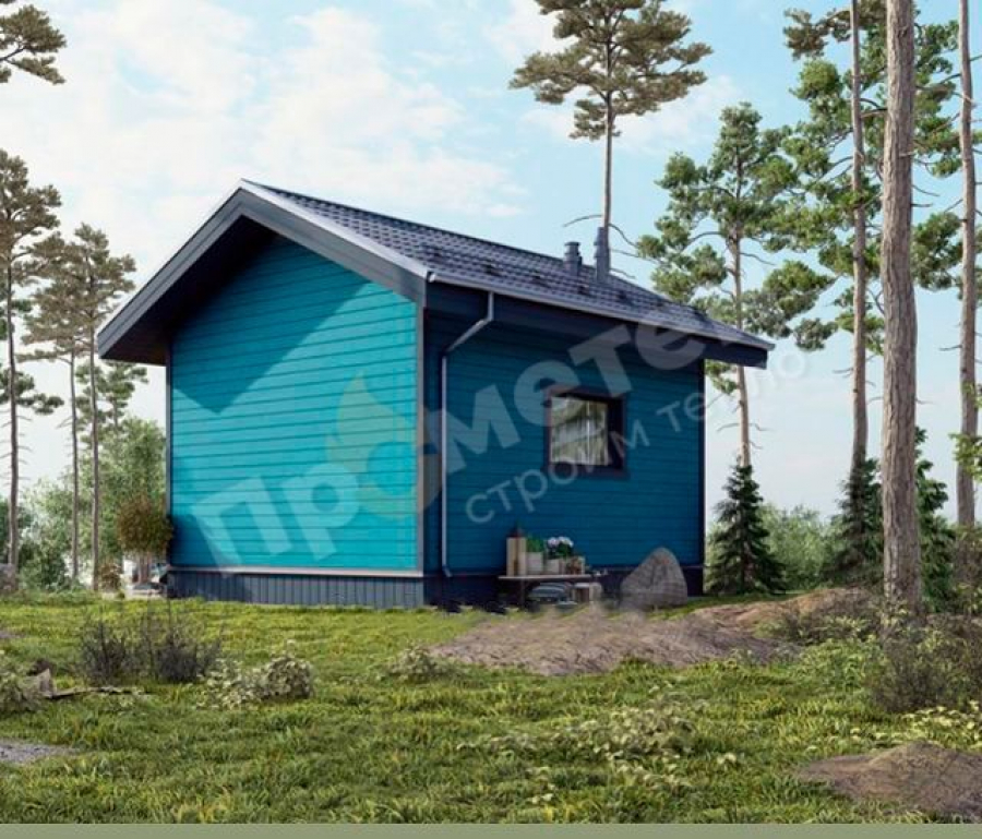 Каркасный дом 5x4 | 20м², 1 этажный