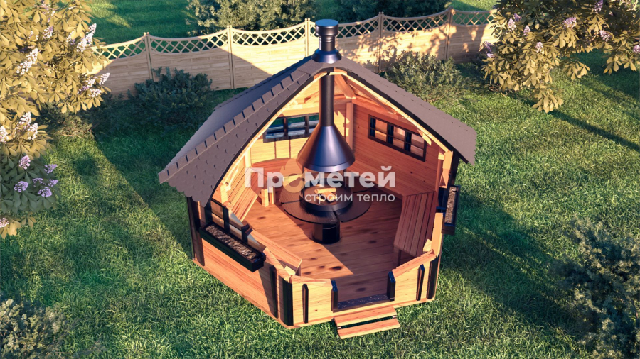 Гриль домик 12м²