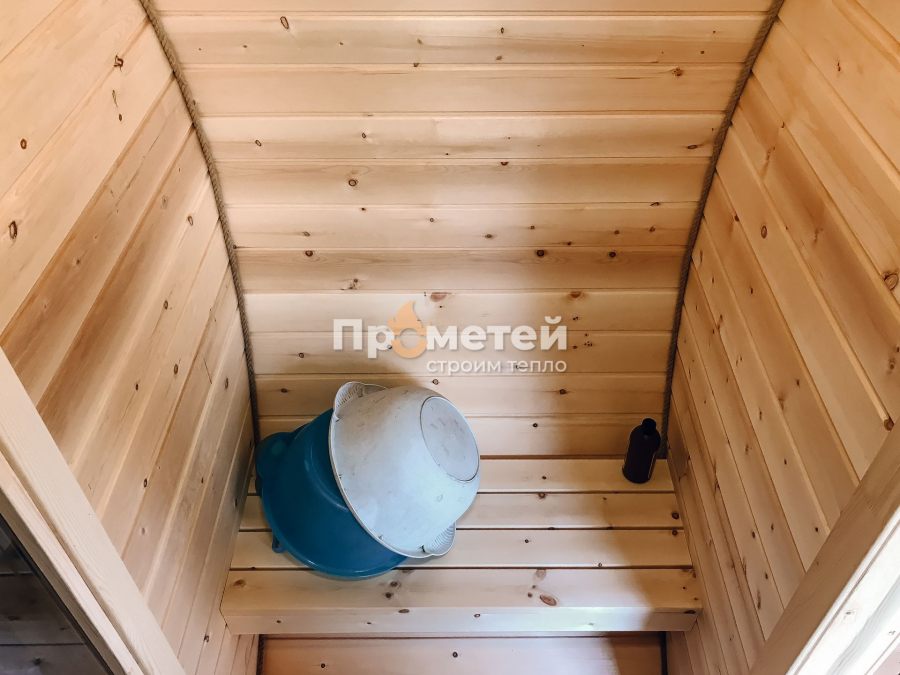 Круглая баня бочка 6 метров с боковым входом