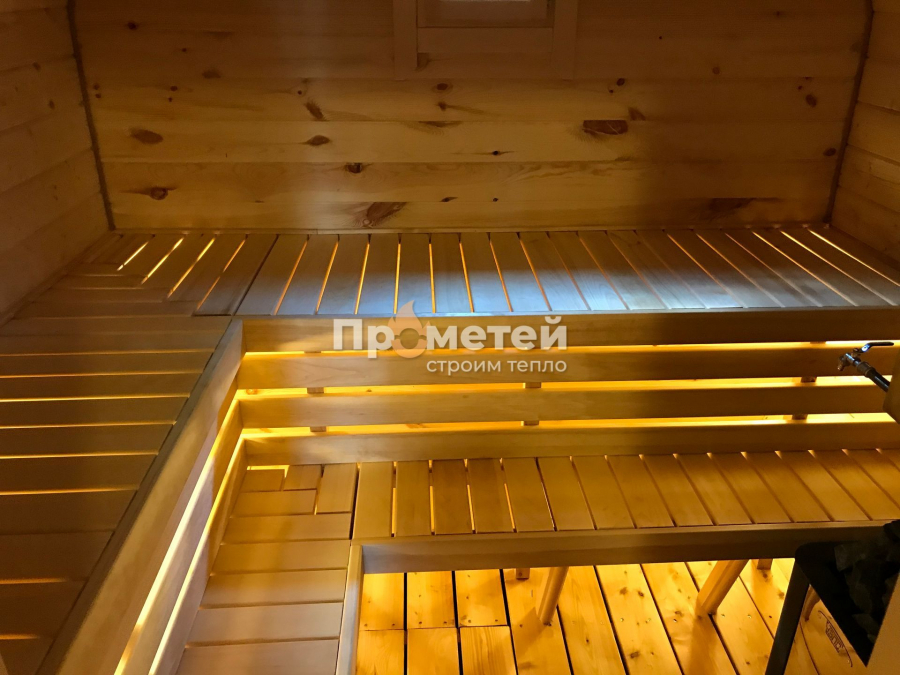 Квадро баня бочка 6 метров с боковым входом