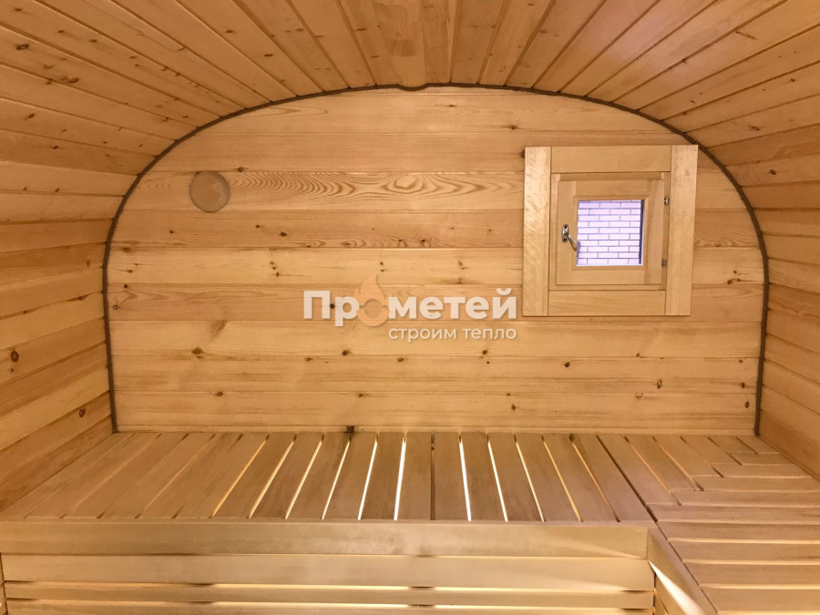 Квадро баня бочка 6 метров с боковым входом