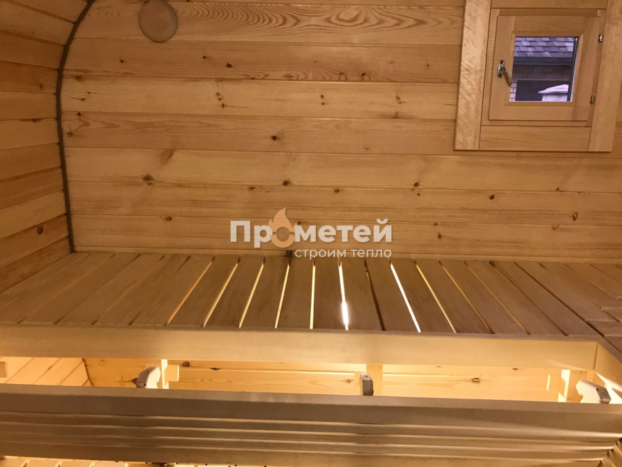 Квадро баня бочка 6 метров с боковым входом