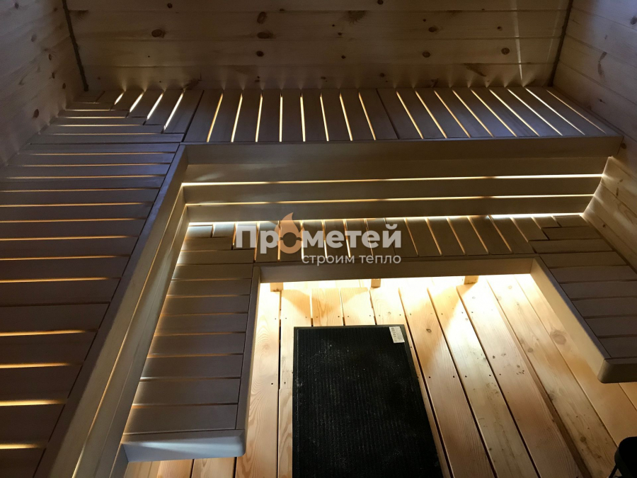 Квадро баня бочка 5 метров с боковым входом
