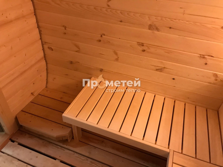 Квадро баня бочка 5 метров с боковым входом