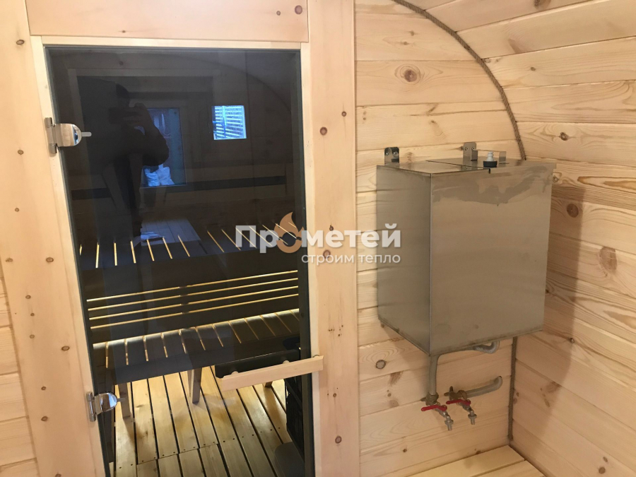 Квадро баня бочка 6 метров с боковым входом