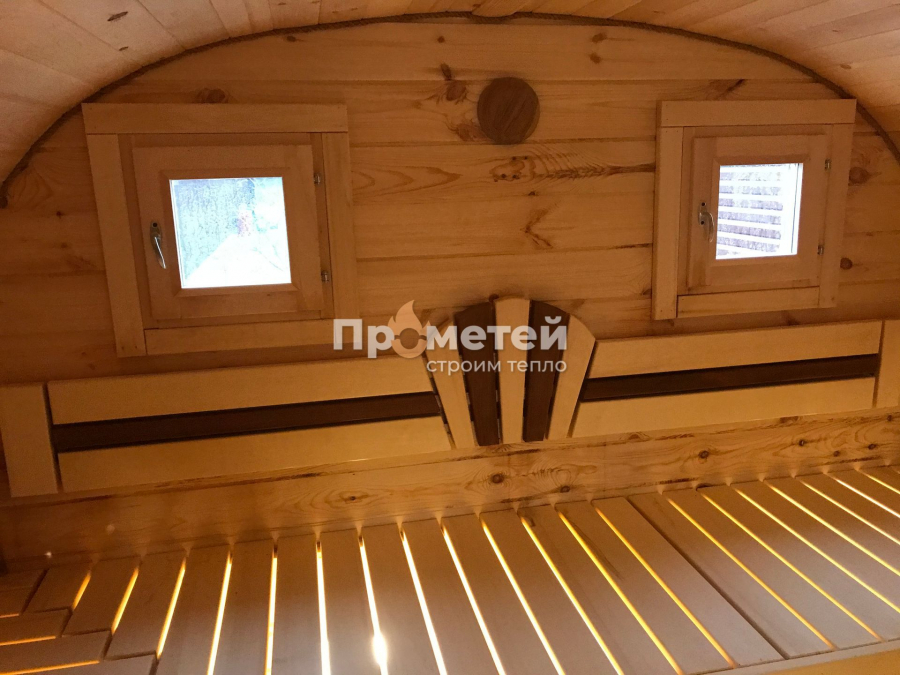 Квадро баня бочка 6 метров с боковым входом