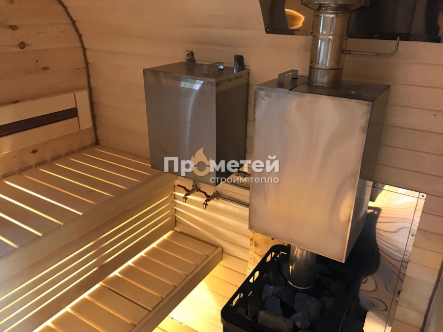 Квадро баня бочка 4 метра с боковым входом