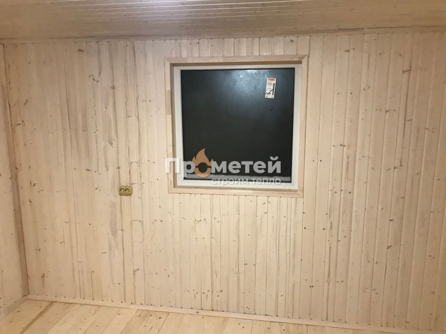 Каркасная баня 4.5x6 метров с террасой