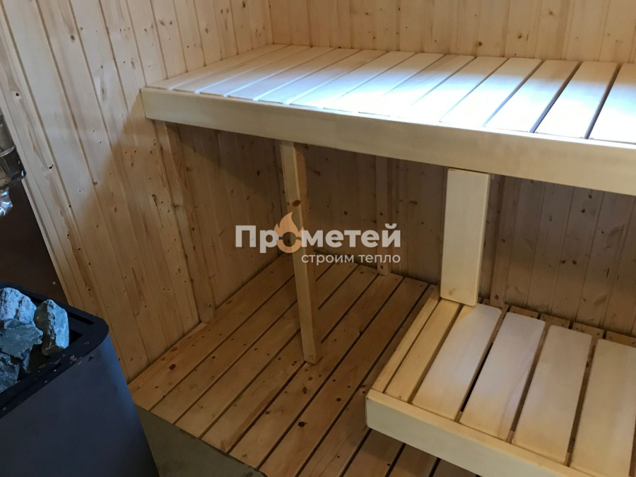 Каркасная баня Дача 2.5x4 метра