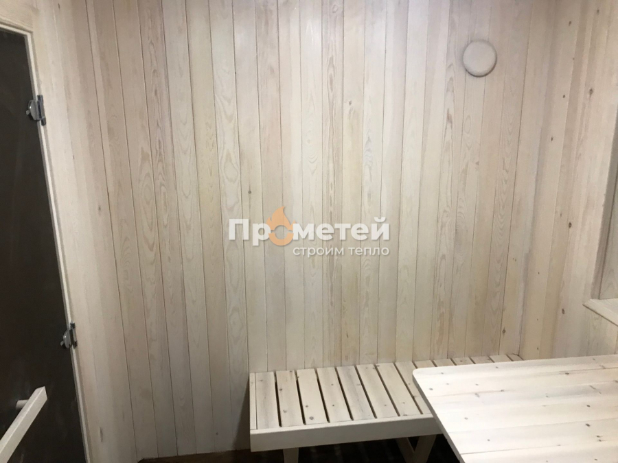 Каркасная баня Норд 2.5x6 метров с навесами