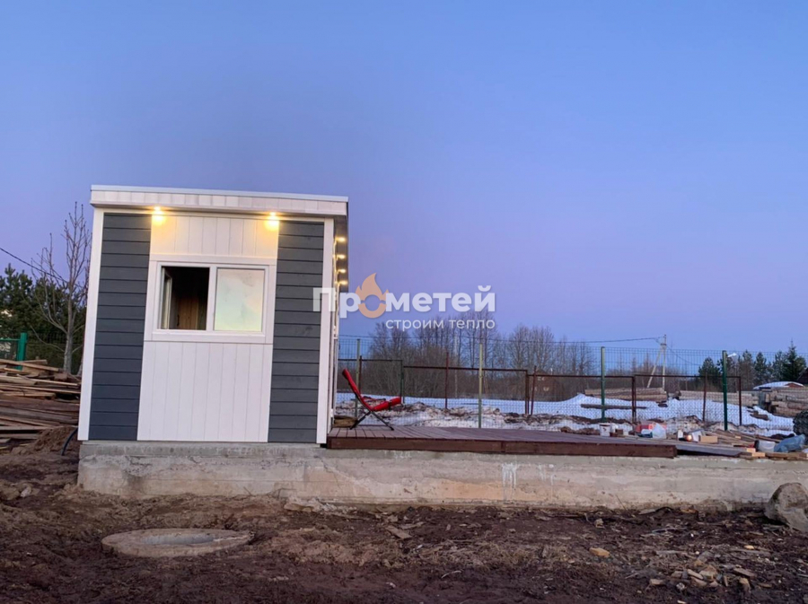 Каркасная баня Норд 2.5x6 метров