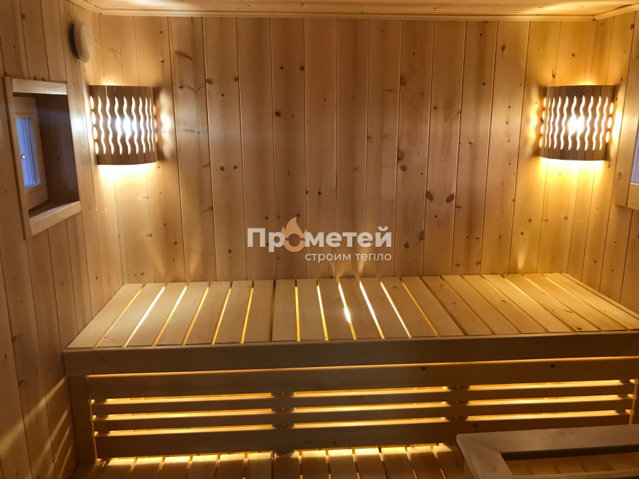 Каркасная баня Норд 2.5x6 метров