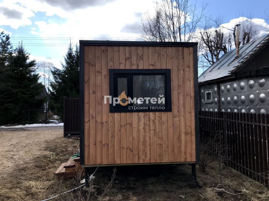 Каркасная баня Норд 2.5x6 метров