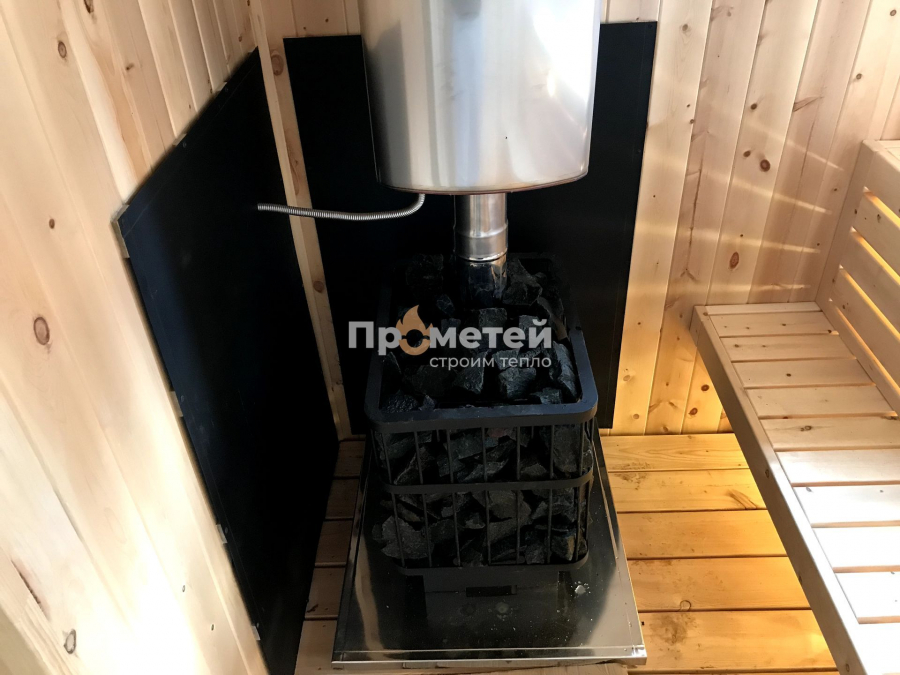 Каркасная баня Норд 2.5x6 метров