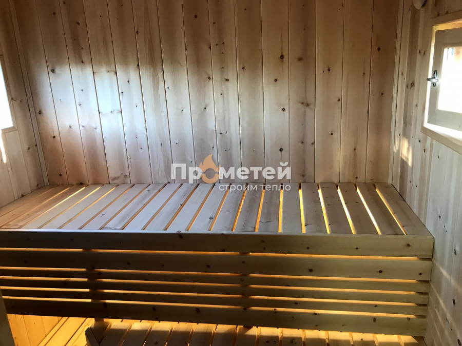 Каркасная баня Норд 2.5x6 метров