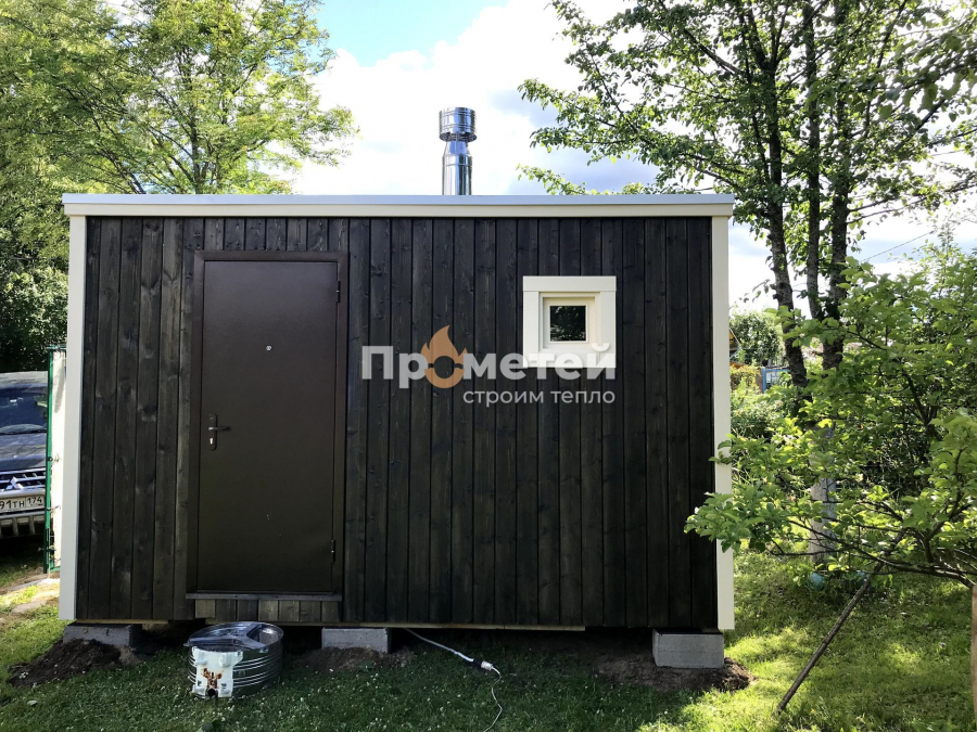 Каркасная баня Дача 2.5x4 метра