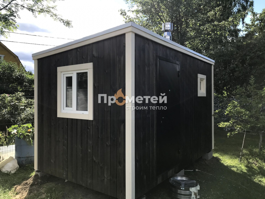 Каркасная баня Дача 2.5x4 метра