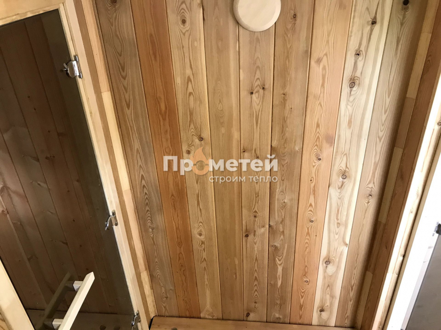 Каркасная баня Норд 2.5x6 метров с террасой