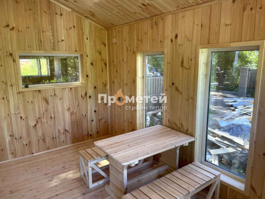 Каркасная баня 5x6 метров