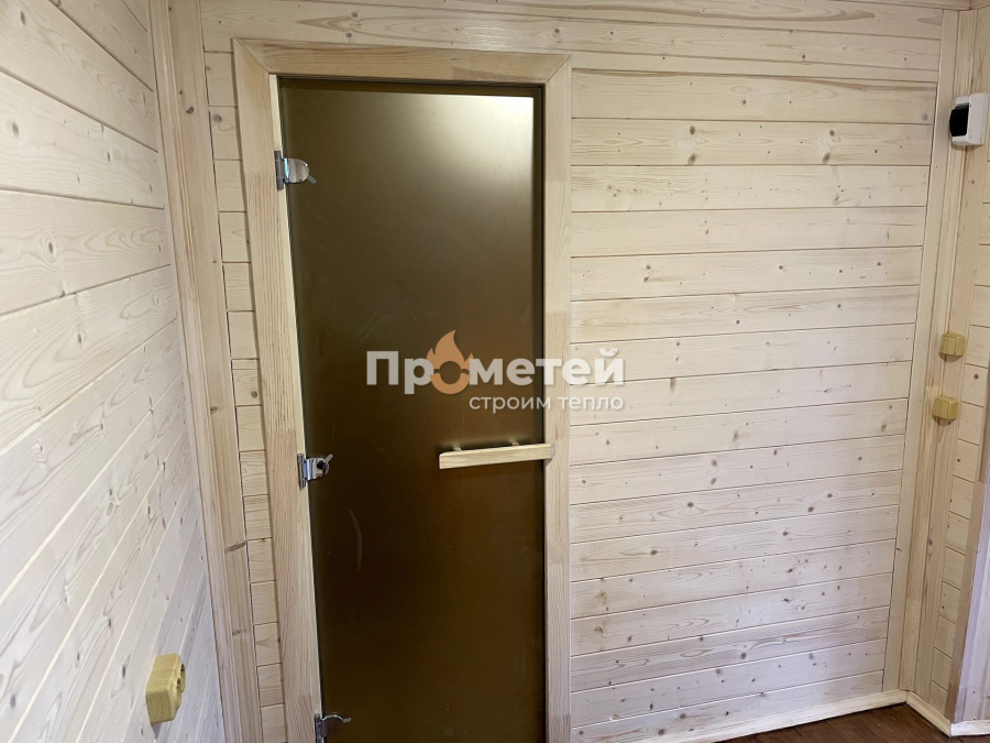 Каркасная баня Норд 2.5х7 метров