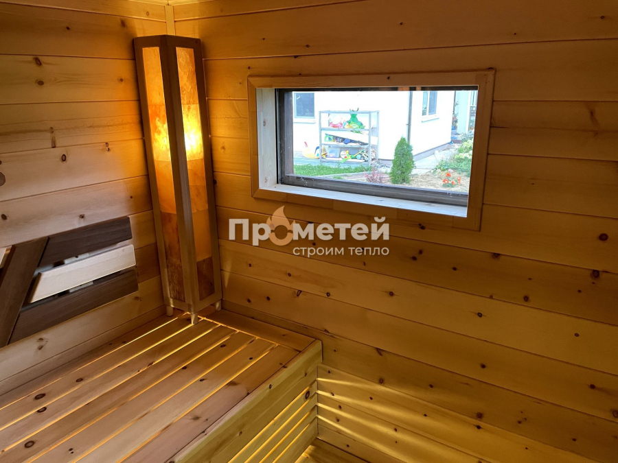 Каркасная баня Норд 2.5х7 метров