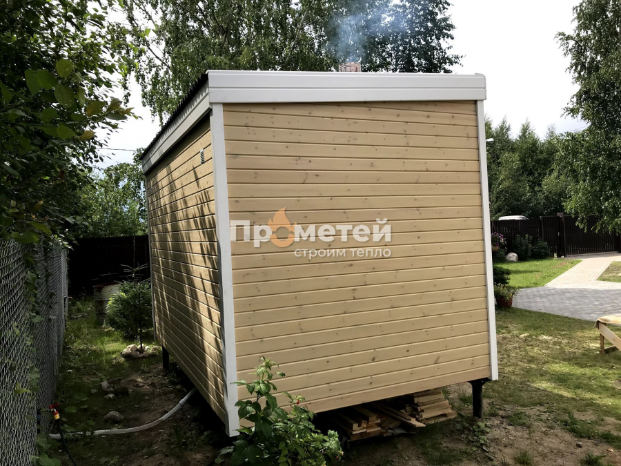 Каркасная баня Дача 2.4х4 метра