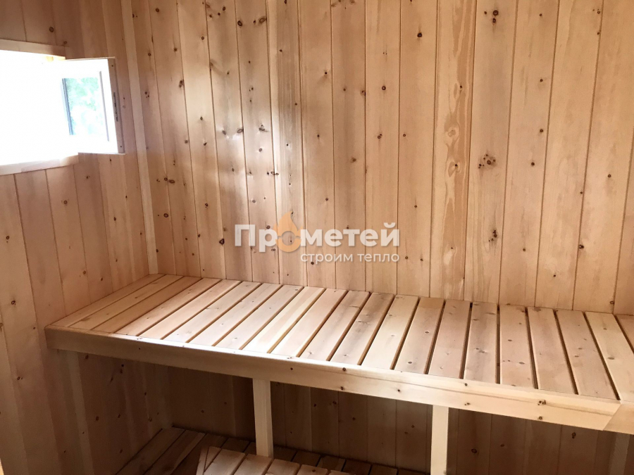 Каркасная баня Дача 2.4х4 метра