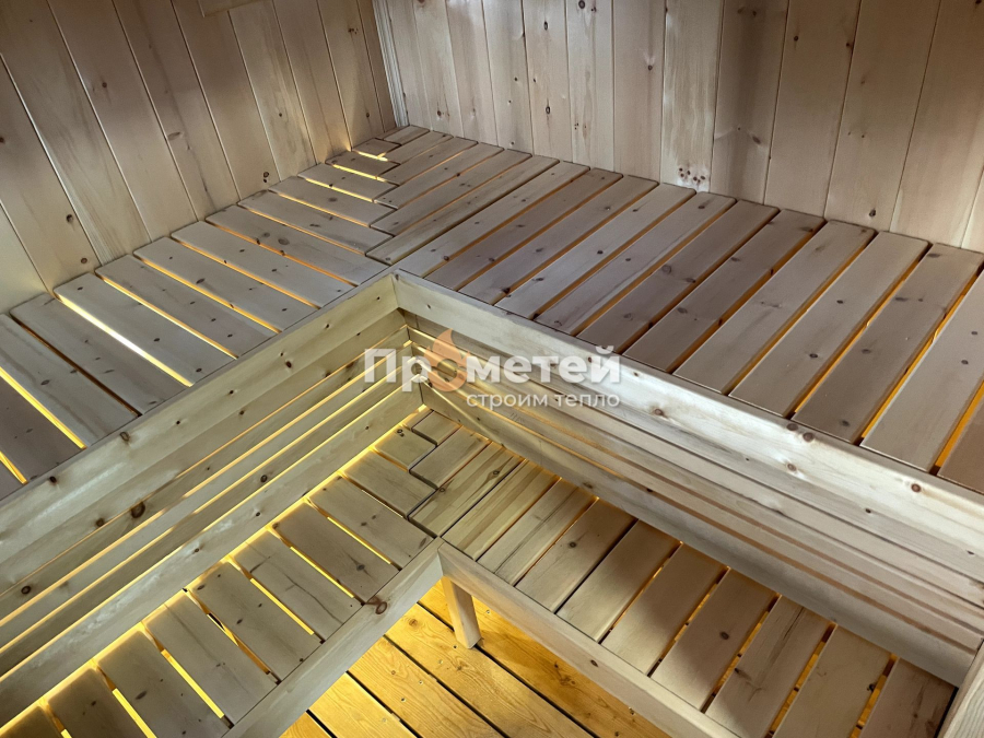 Каркасная баня Норд 3x6 метров