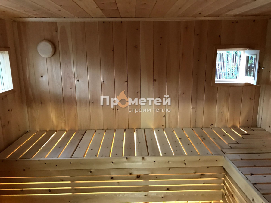 Каркасная баня Норд 3x6 метров