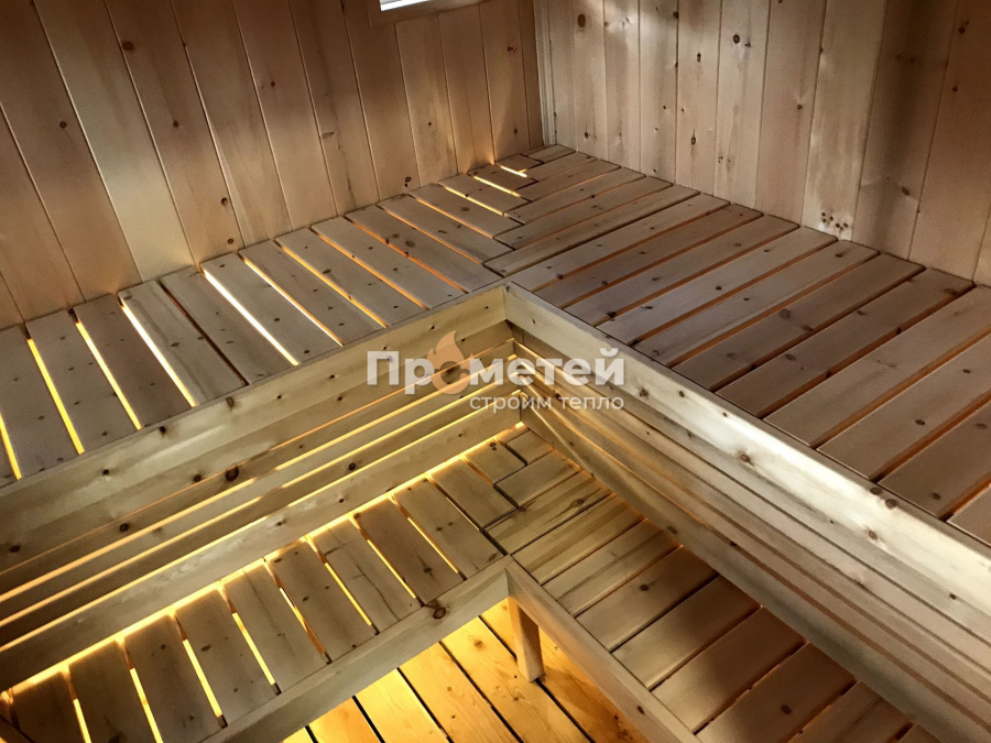 Каркасная баня Норд 3x6 метров