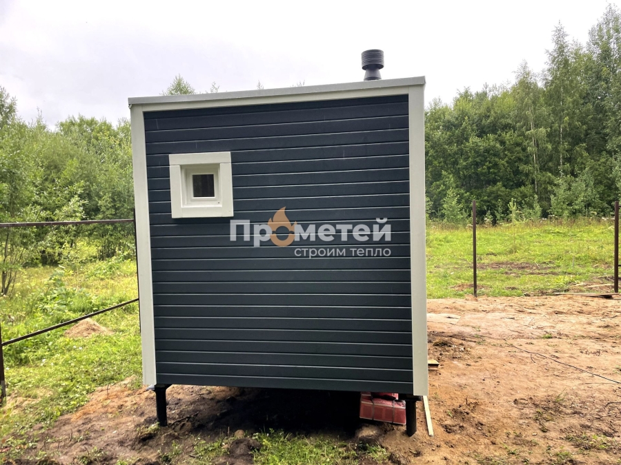 Каркасная баня Норд 2.5x6 метров
