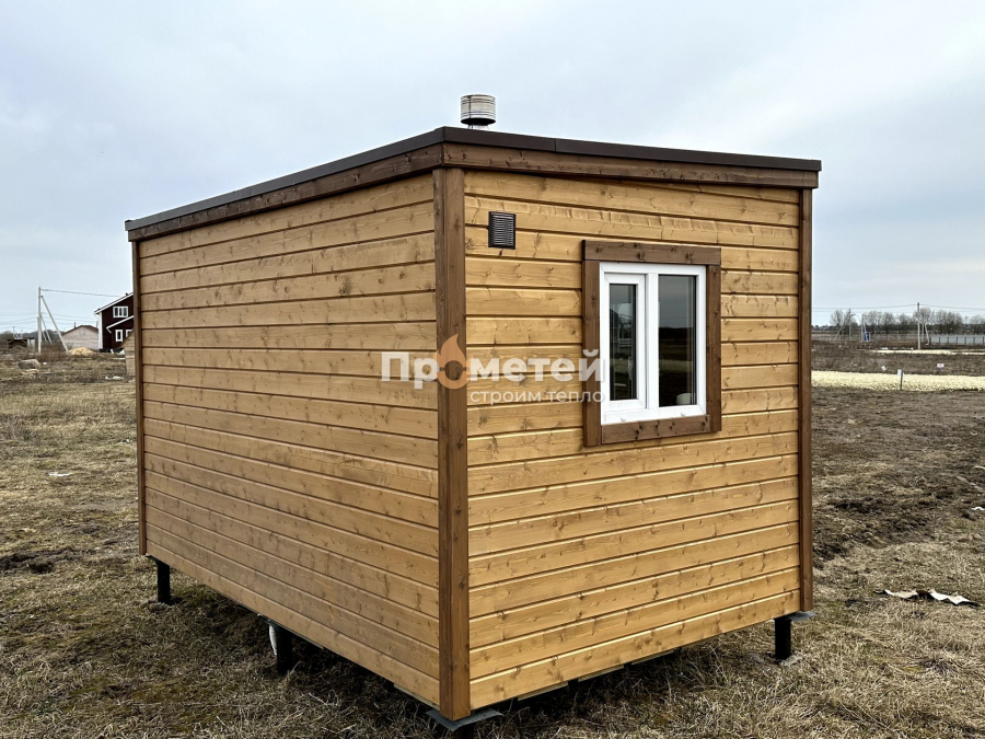 Каркасная баня Дача 2.4x4 метра