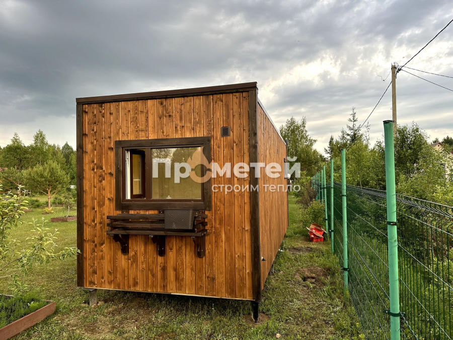 Каркасная баня Норд 2.5x6 метров