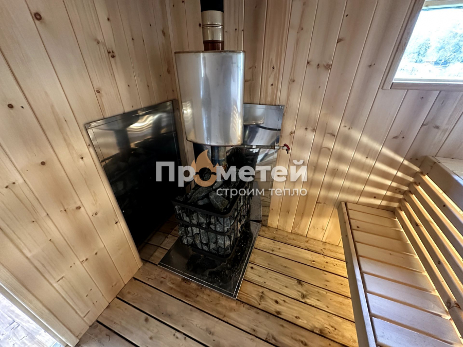 Каркасная баня Норд 2.5x5 метров