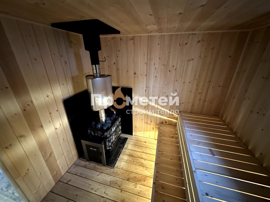 Каркасная баня Норд 3x6 метров