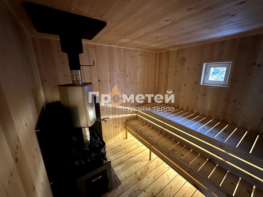 Каркасная баня Норд 3x6 метров