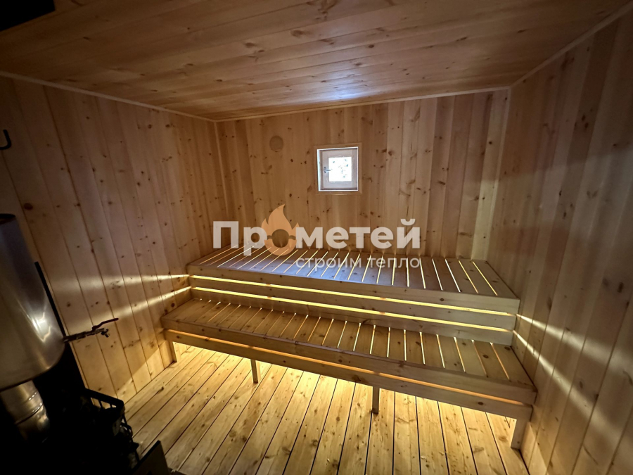 Каркасная баня Норд 3x6 метров