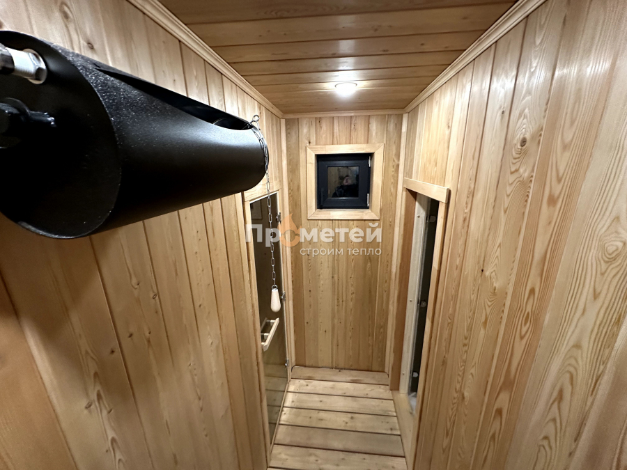 Модульный дом с сауной 3.2x9м