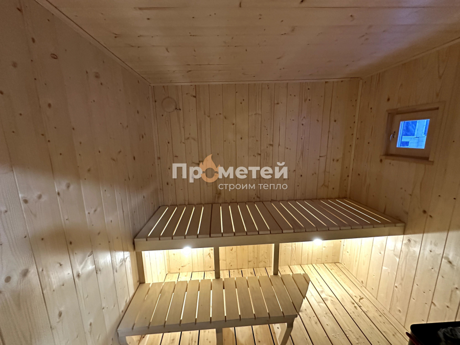 Каркасная баня Дача 2.4x4 метра