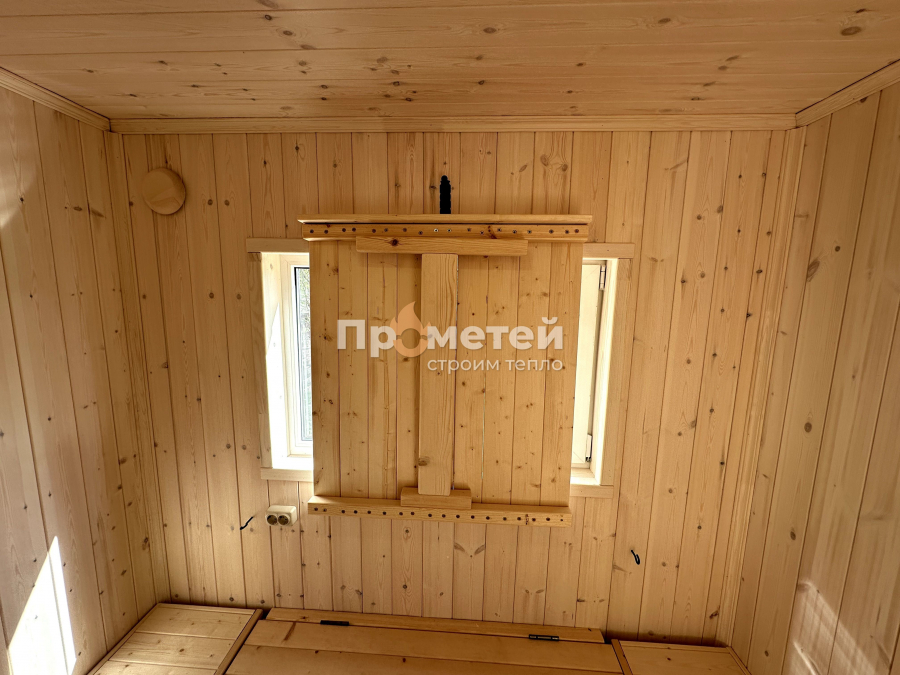 Каркасная баня Норд 2.5x6 метров
