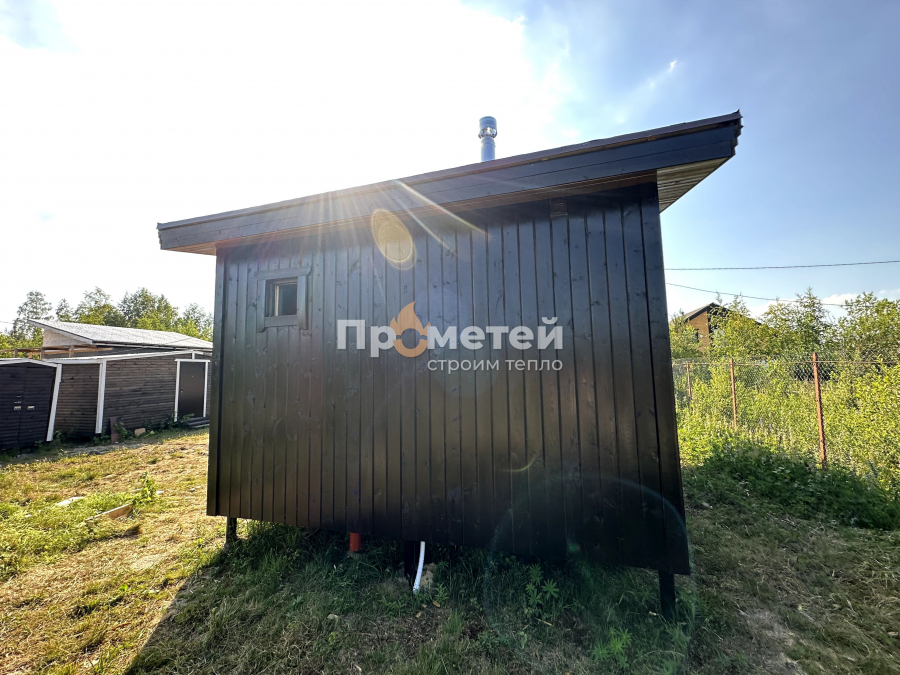 Каркасная баня 4x6.5 метров