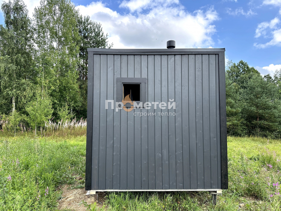 Каркасная баня Норд 2.5x7 метров